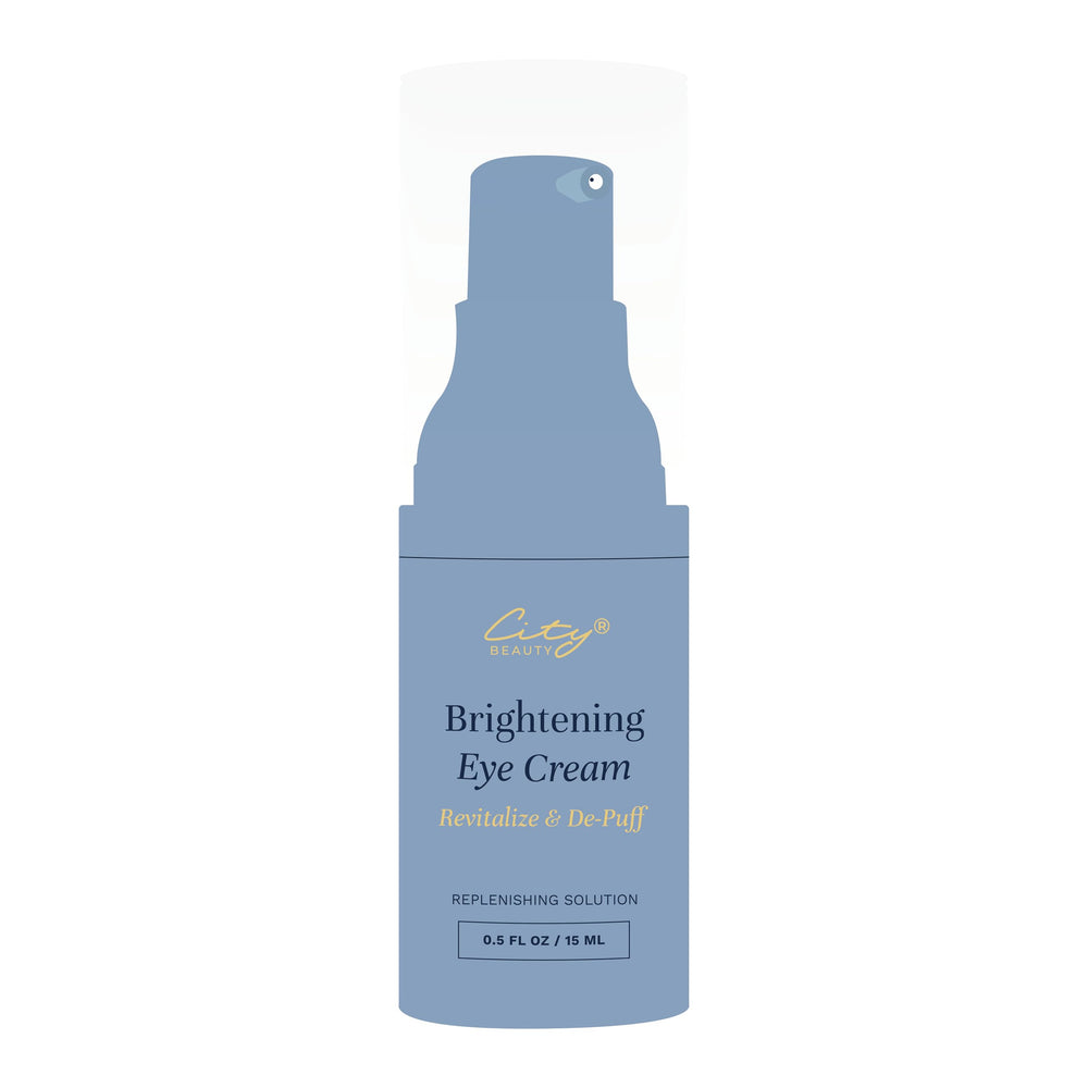 City Beauty Brightening Eye Cream nightly routine shot suggests consistent care for bright, hydrated eyes.