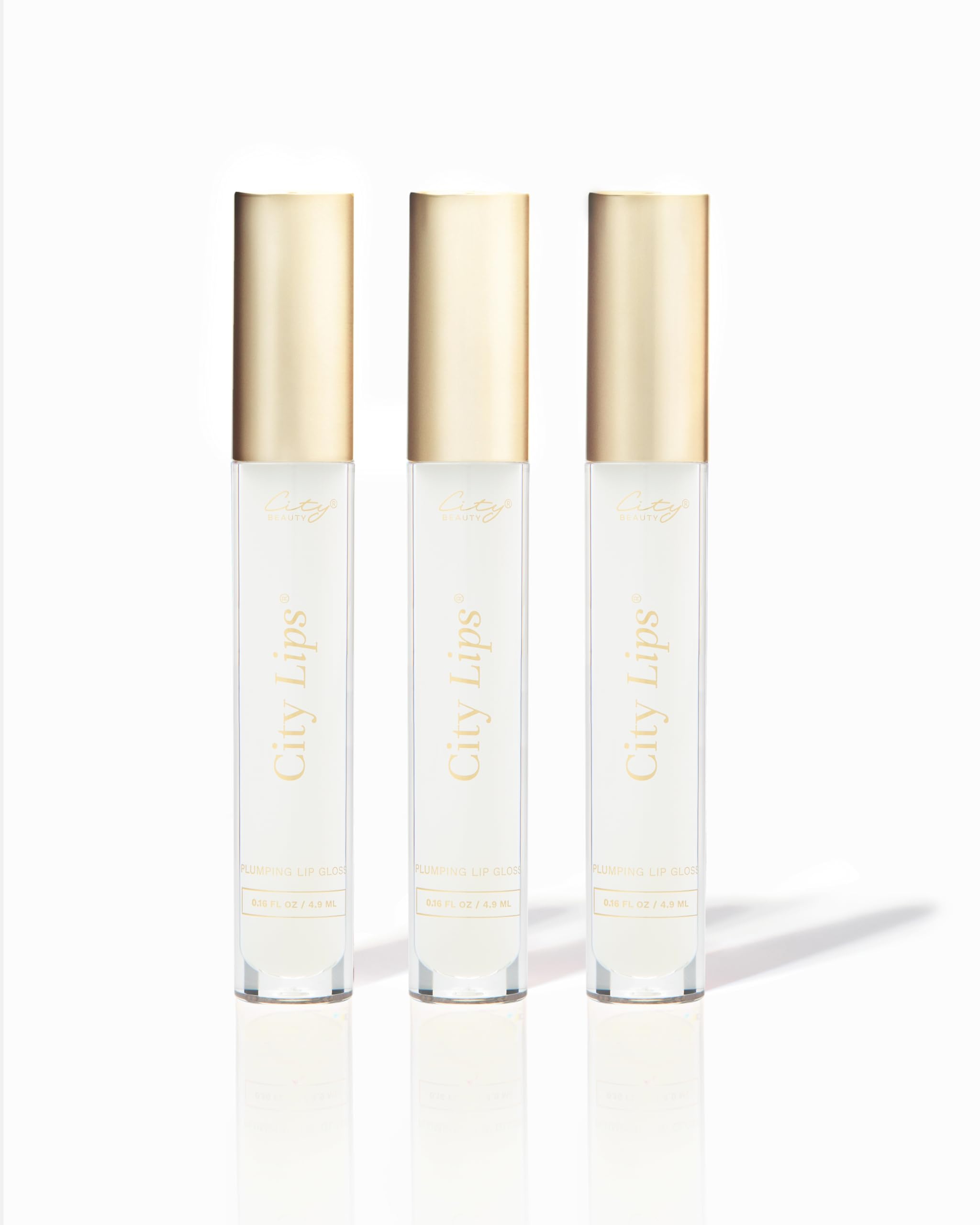 City Beauty City Lips Clear trio pack offers instant hydration with a glossy finish.