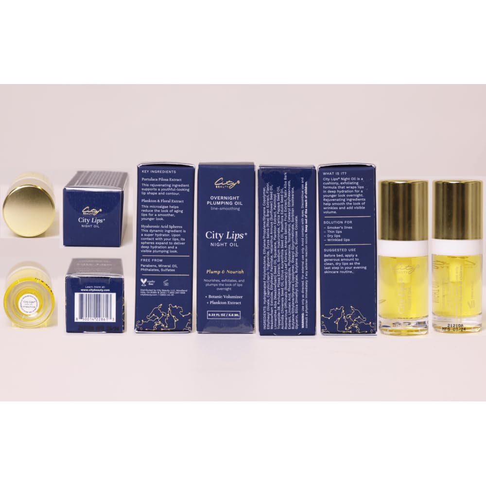 City Beauty City Lips Plumping Oil packaging conveys premium, effective lip care.