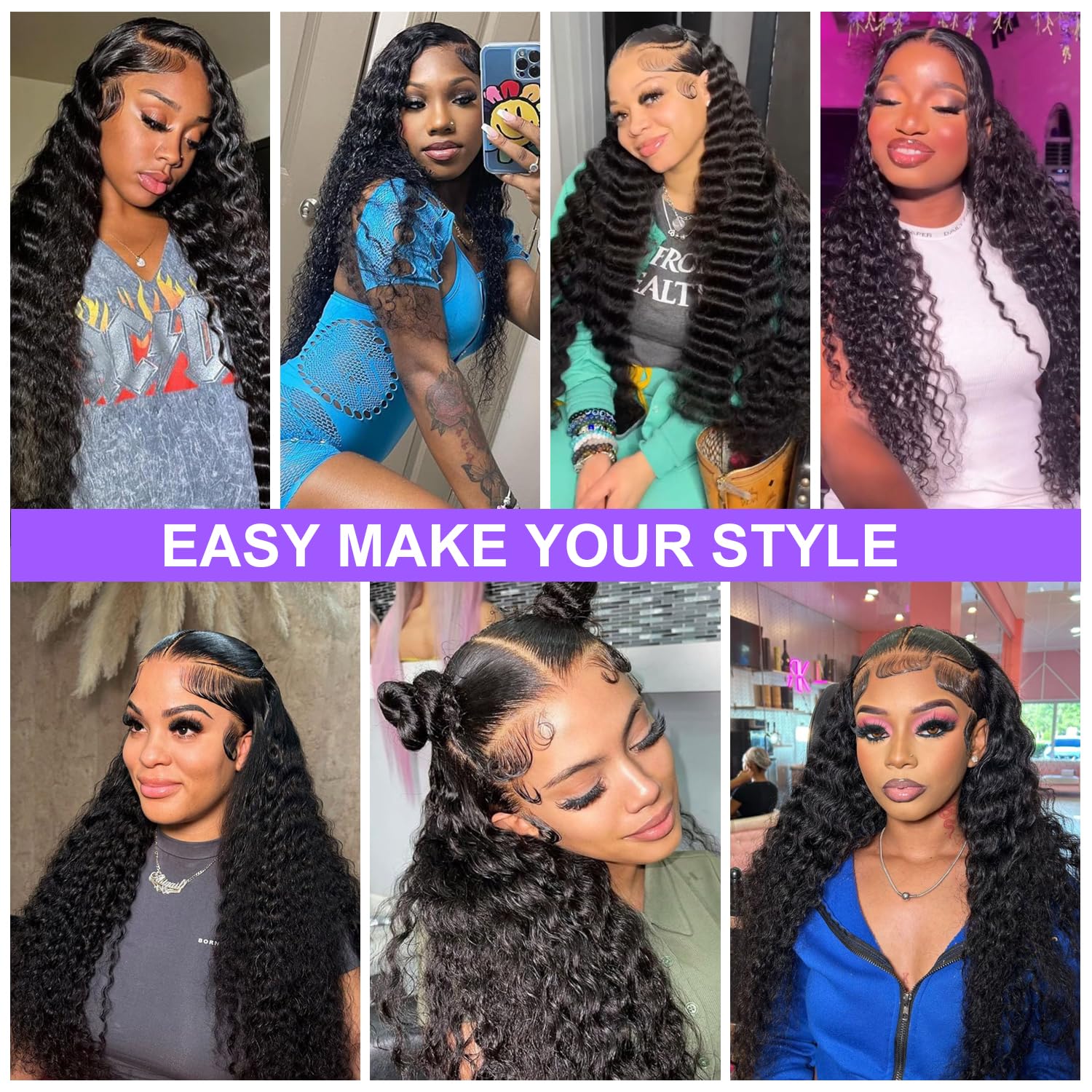 City Girl Deep Wave wig packaging preview suitable for gifting or travel.