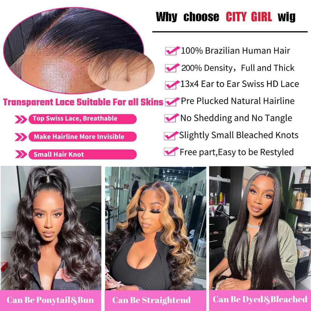CITY GIRL virgin human hair wig offers 200 density for fullness