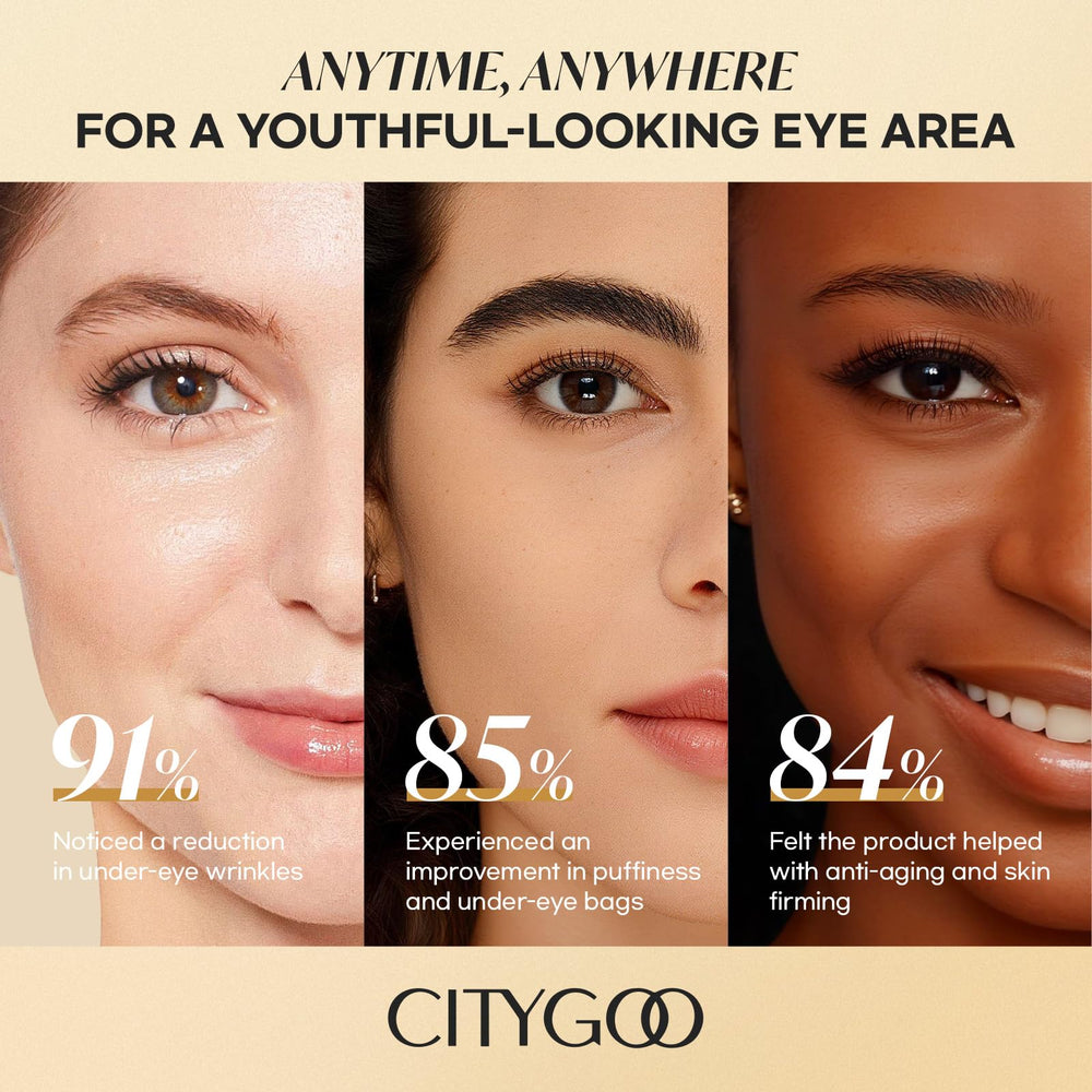 CITYGOO travel-friendly eye stick compact fits in bag.