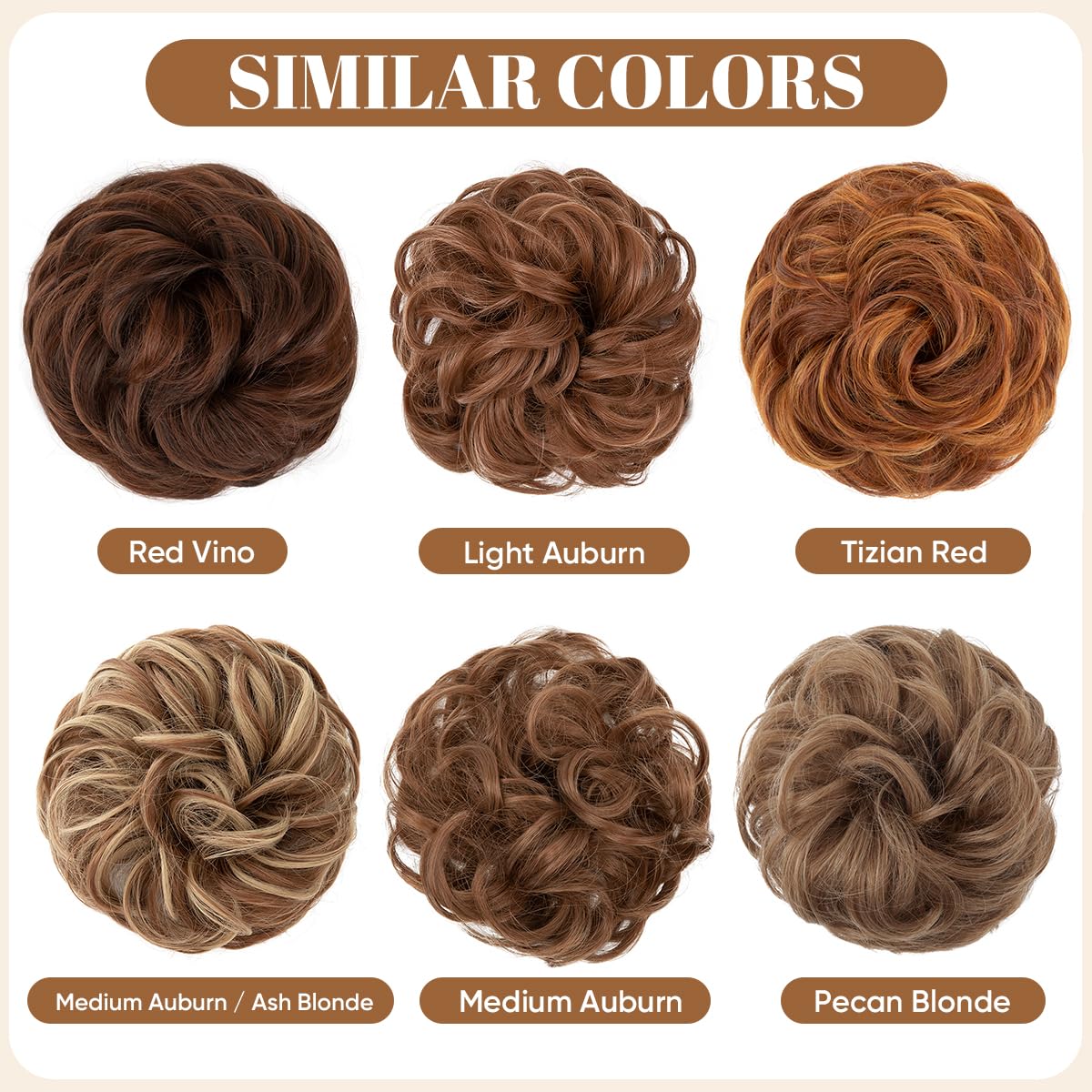 CJL HAIR adjustable bun elastic for secure, comfortable wear