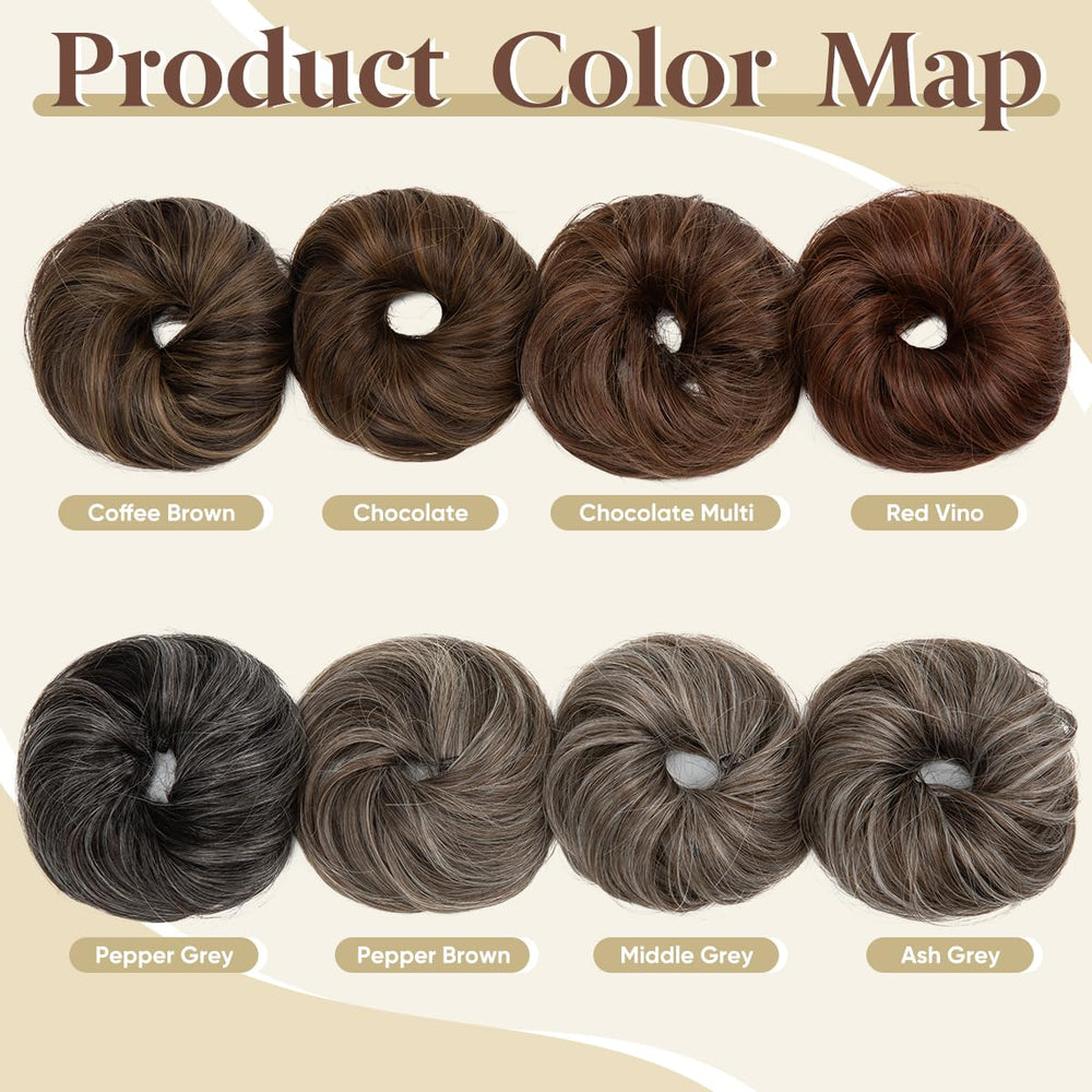 CJL HAIR cat ears bun style in chocolate adds playful volume