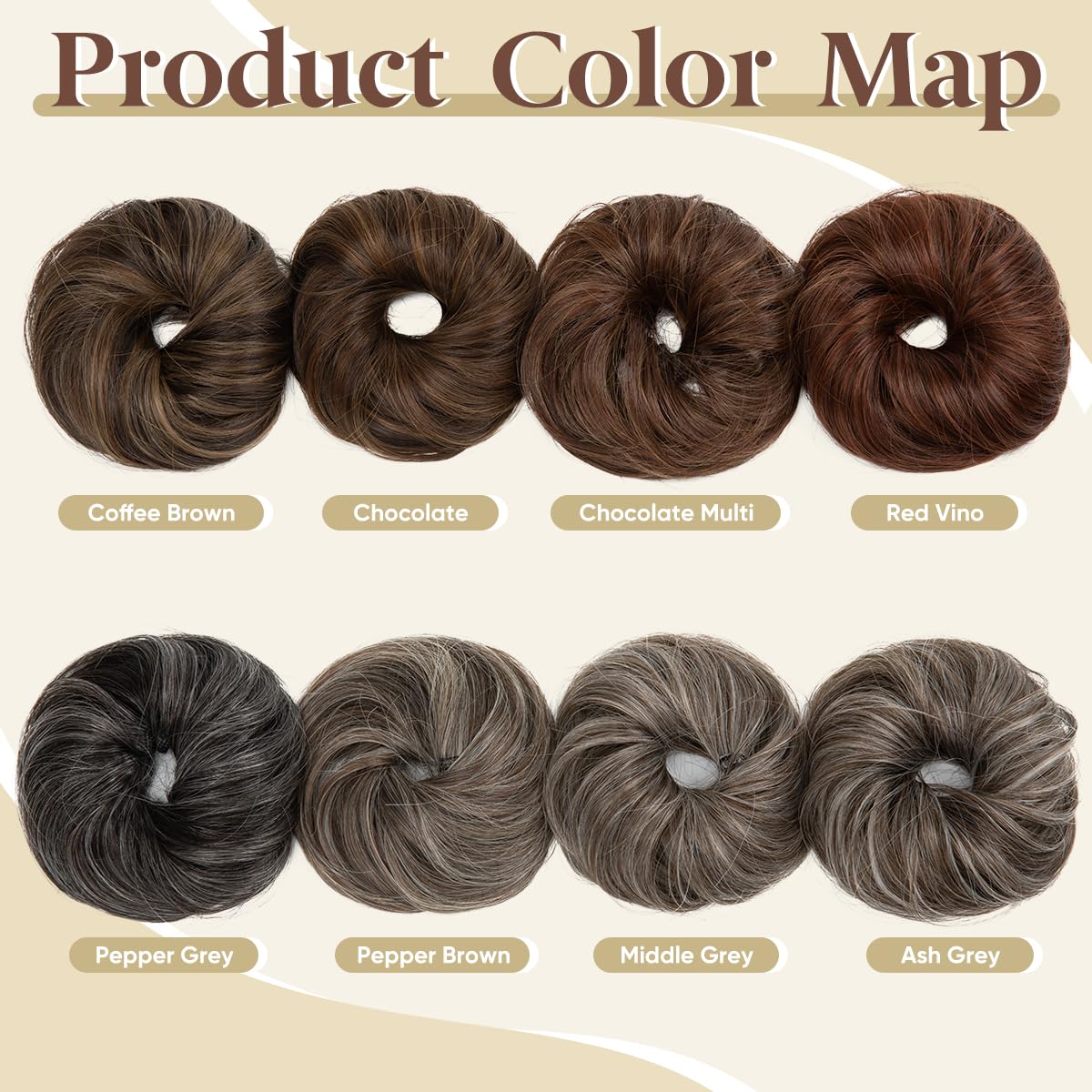 CJL HAIR high bun style in ash grey creates secure, stylish elevation for thin hair.