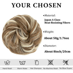 CJL HAIR wavy curly scrunchies creates textured updos instantly