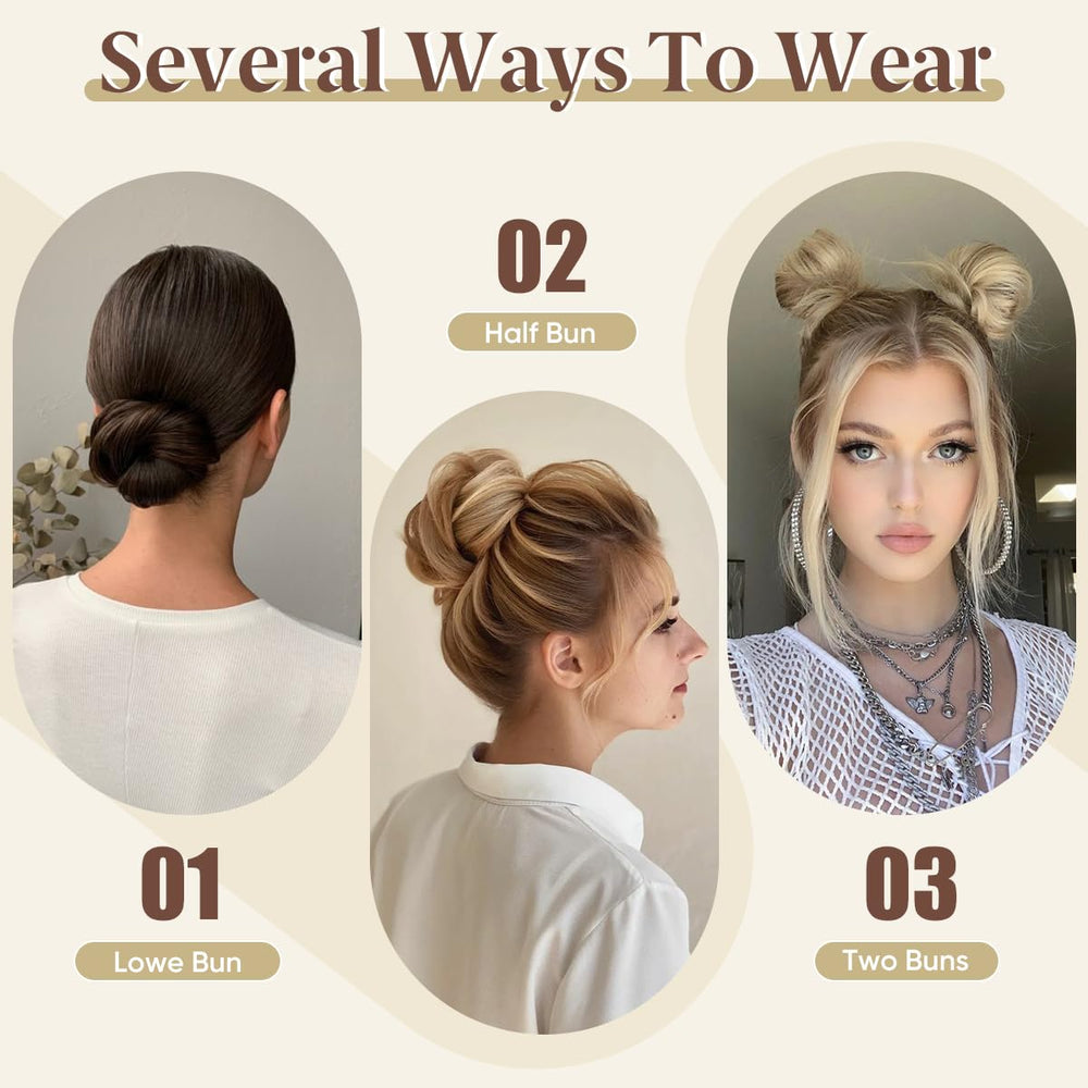 CJL HAIR Sahara Beige bun suited for thin hair and easy wear