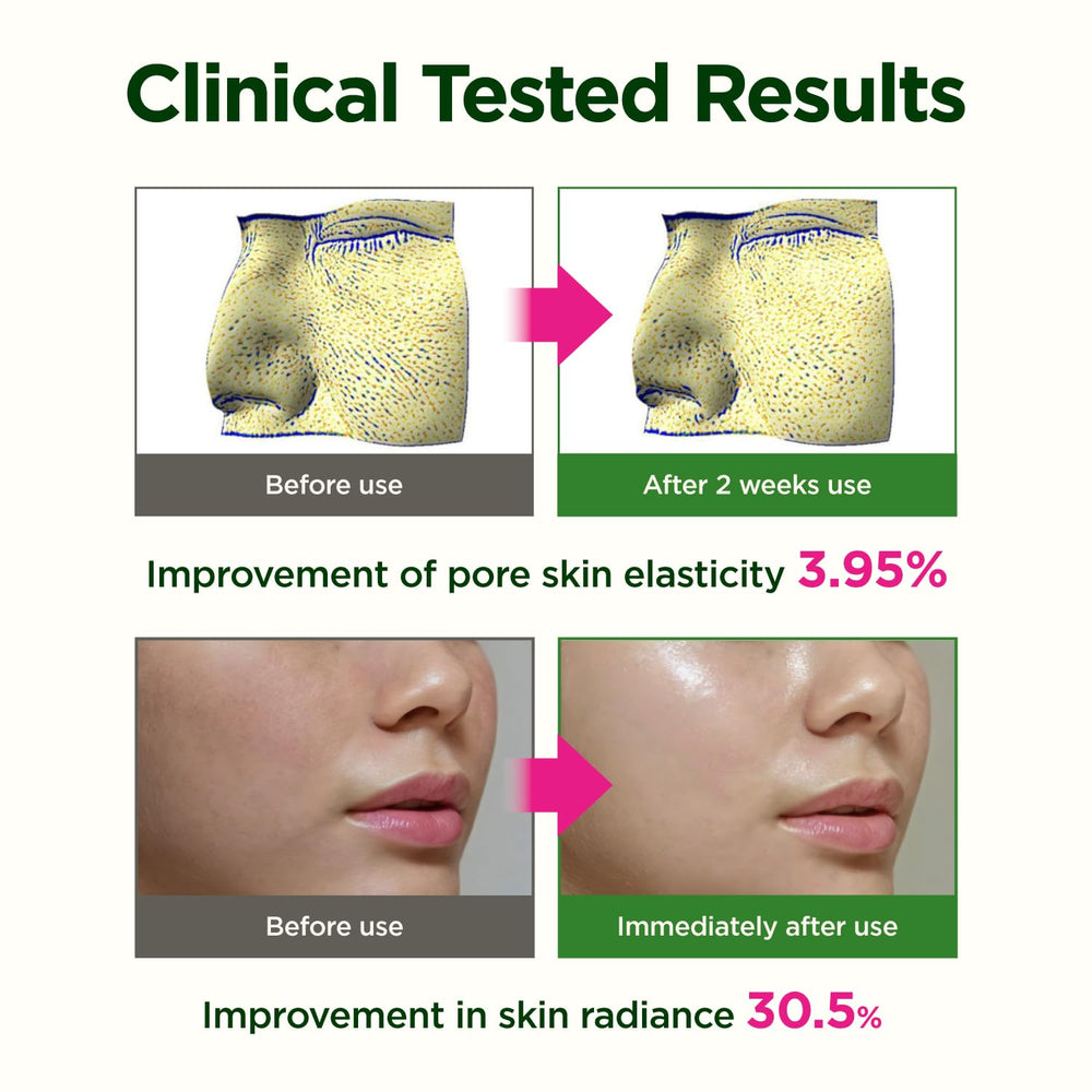 CKD Guaranteed mask on skin shows firm, hydrated, glass-skin appearance