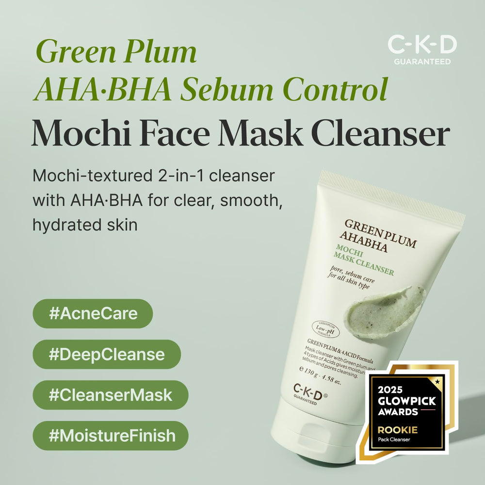 CKD Guaranteed Green Plum dense foam cleanser close-up for deep cleansing