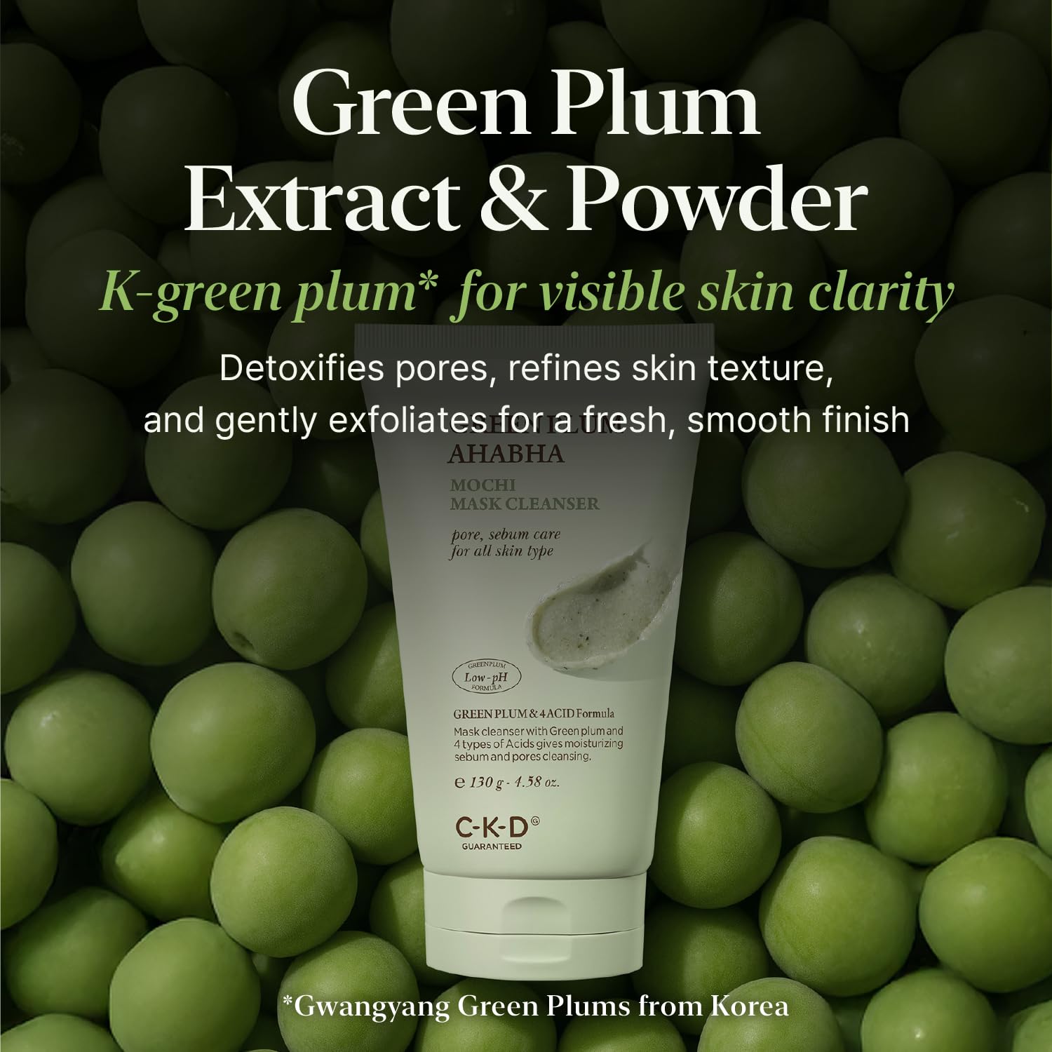 CKD Guaranteed Green Plum ingredients bottle featuring green plum extract
