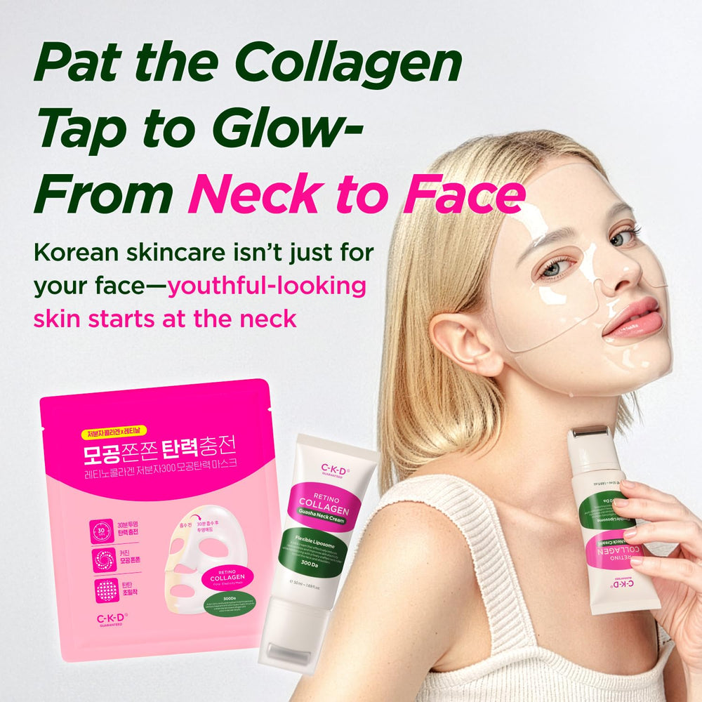 CKD Guaranteed neck cream during massage demonstration on skin