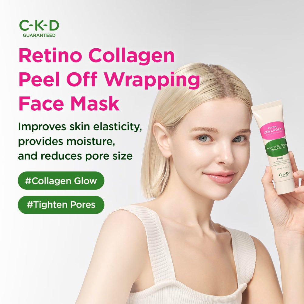 CKD Guaranteed creamy peel-off mask applied for instant lifting feel
