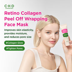 CKD Guaranteed creamy peel-off mask applied for instant lifting feel