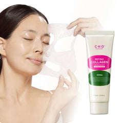 CKD Guaranteed retino collagen creamy peel-off mask packaging signals premium glow