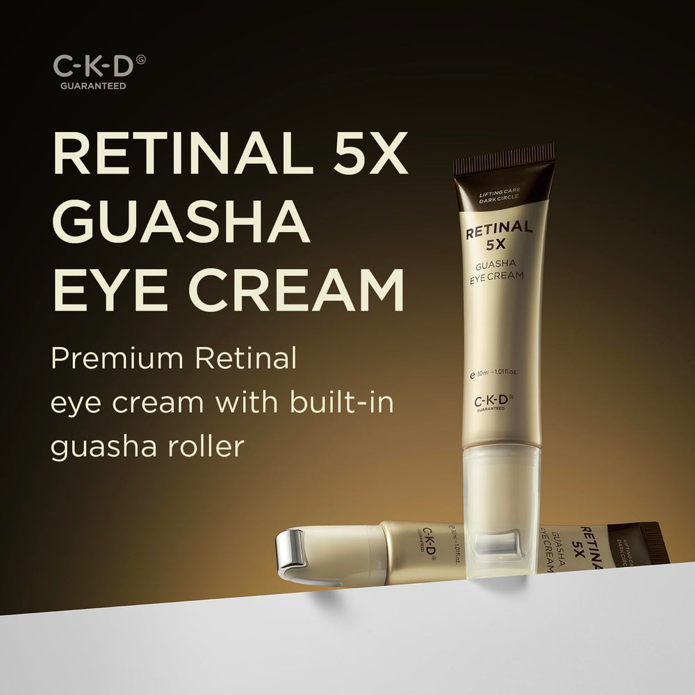 CKD Retinal 5X eye cream tube showing rich texture for night-time hydration