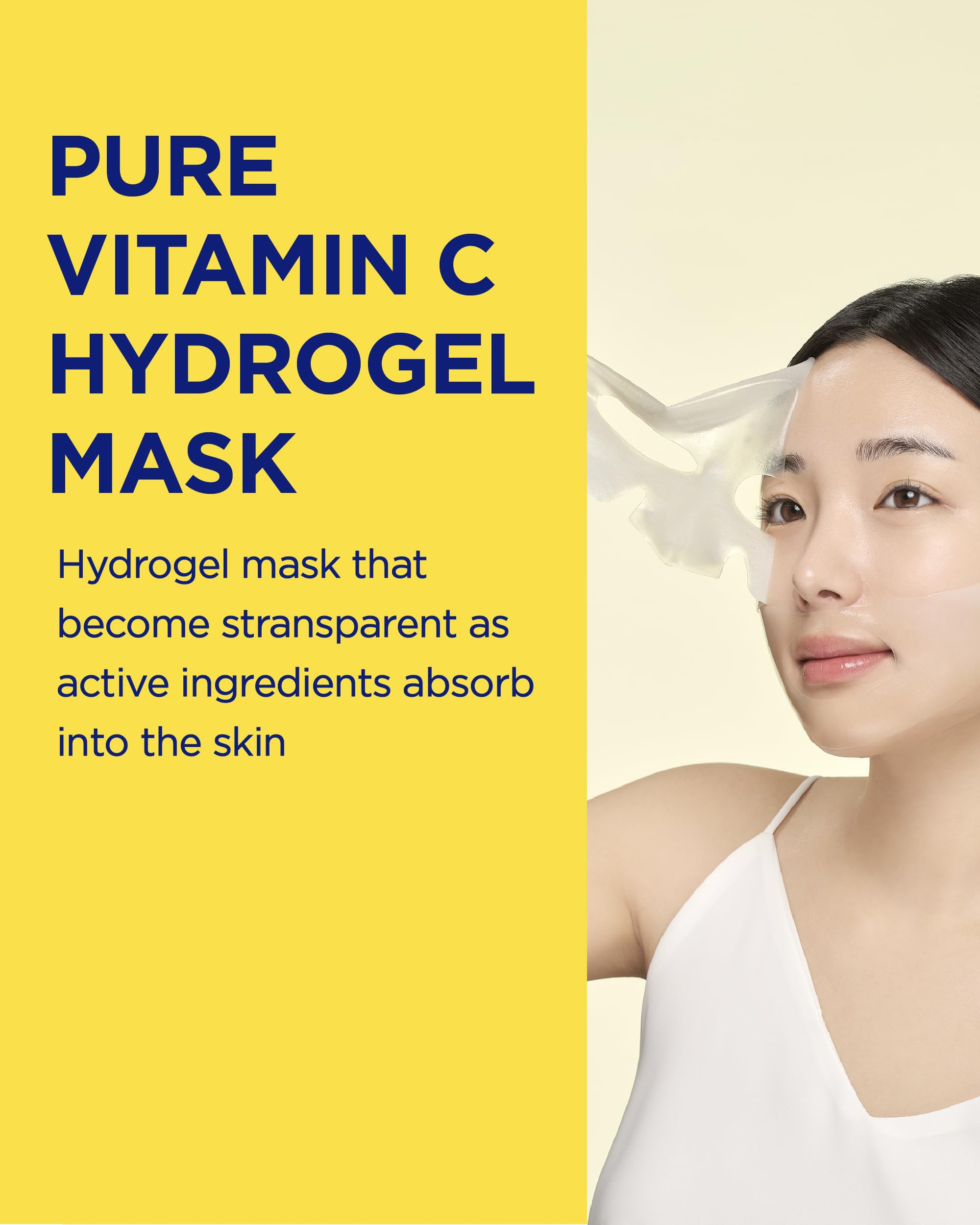 CKD Vita C Teca mask on face during routine use