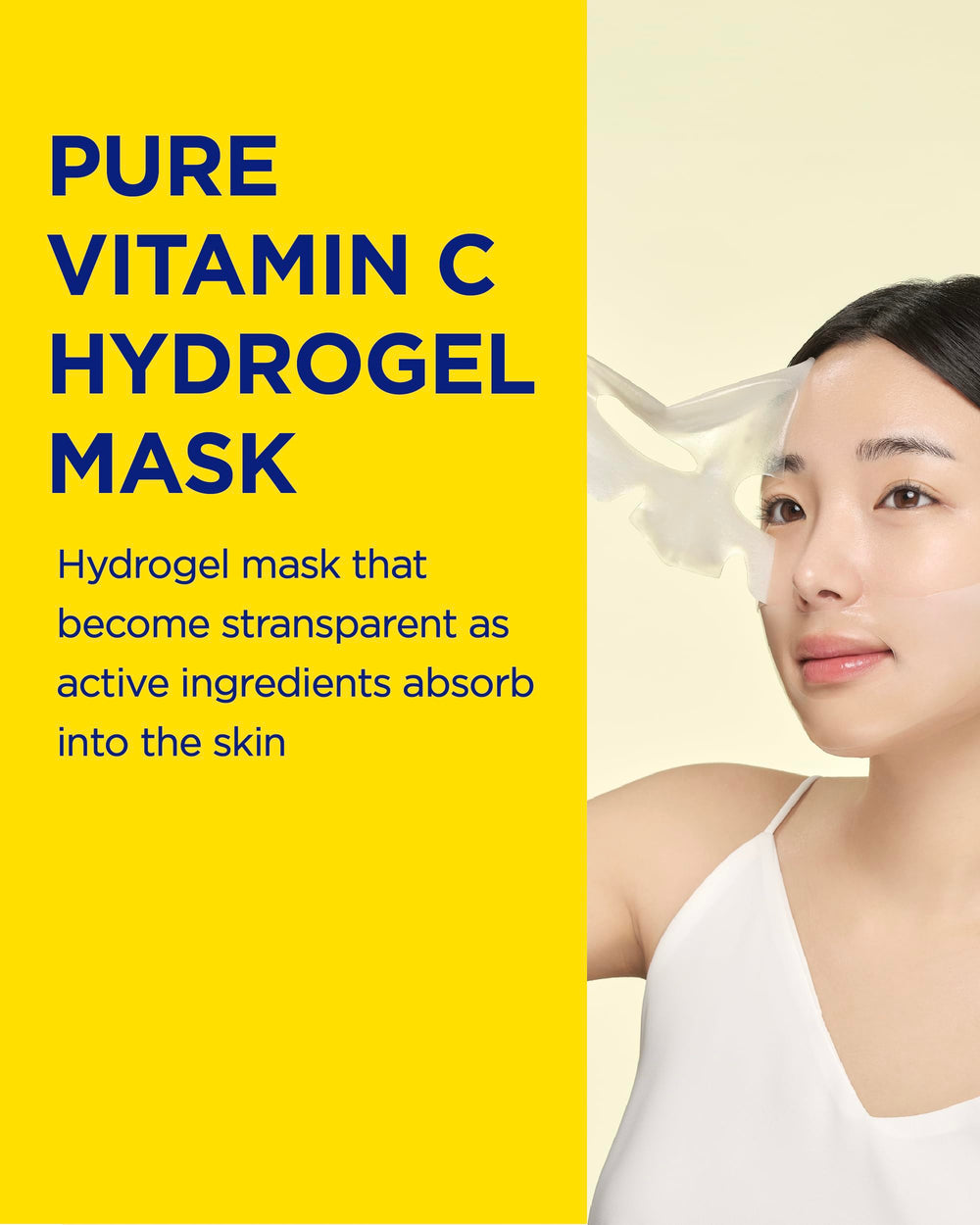 CKD Vita C Teca mask on face during routine use