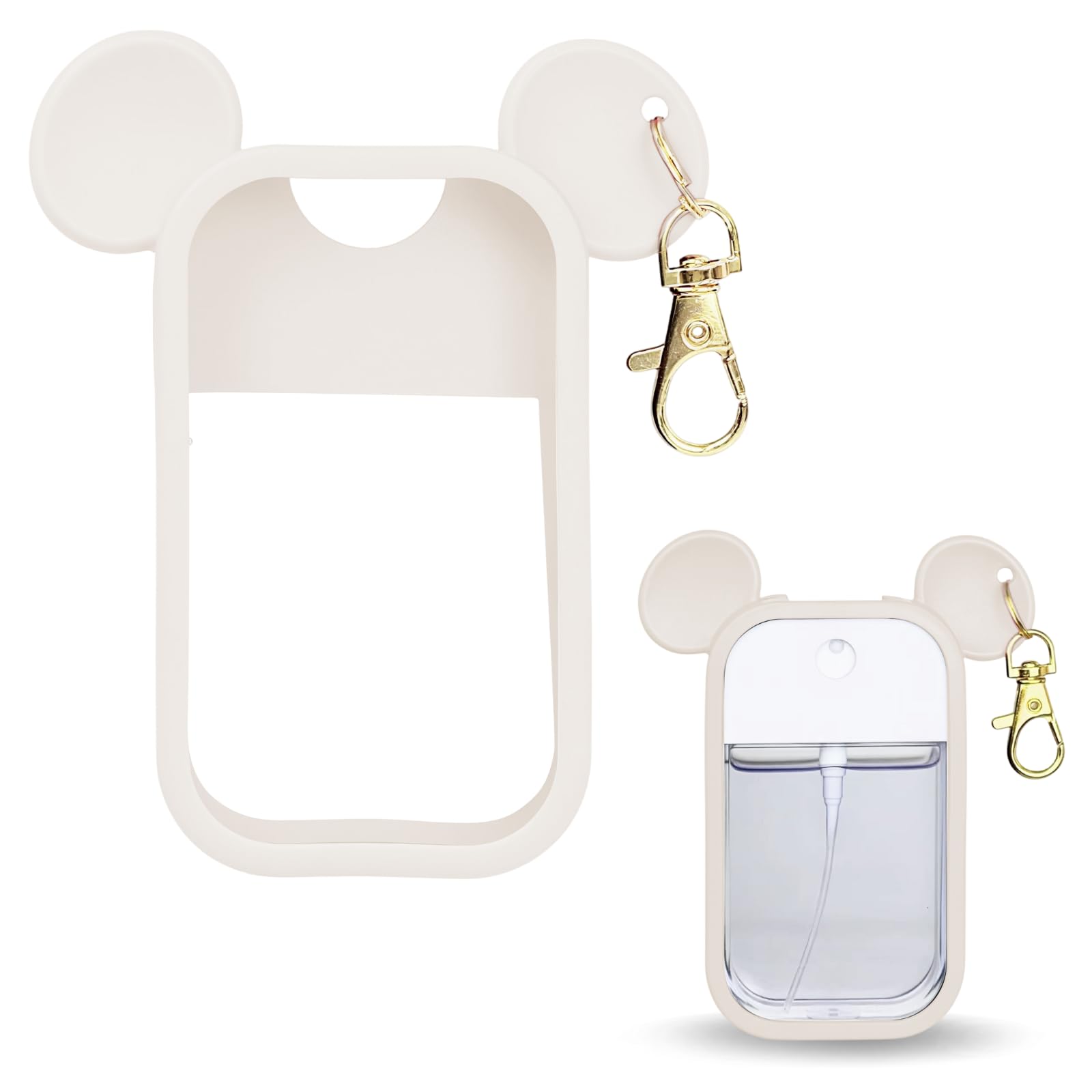 CKONXE mouse-design silicone case protects Touchland Power Mist while staying easy to grab on the go