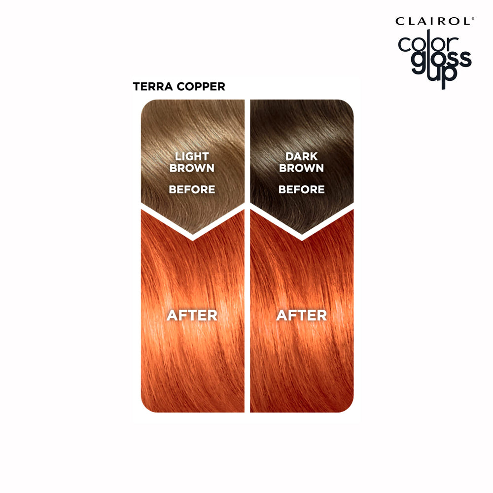 Clairol Color Gloss Up Terra Copper suited for natural shades.