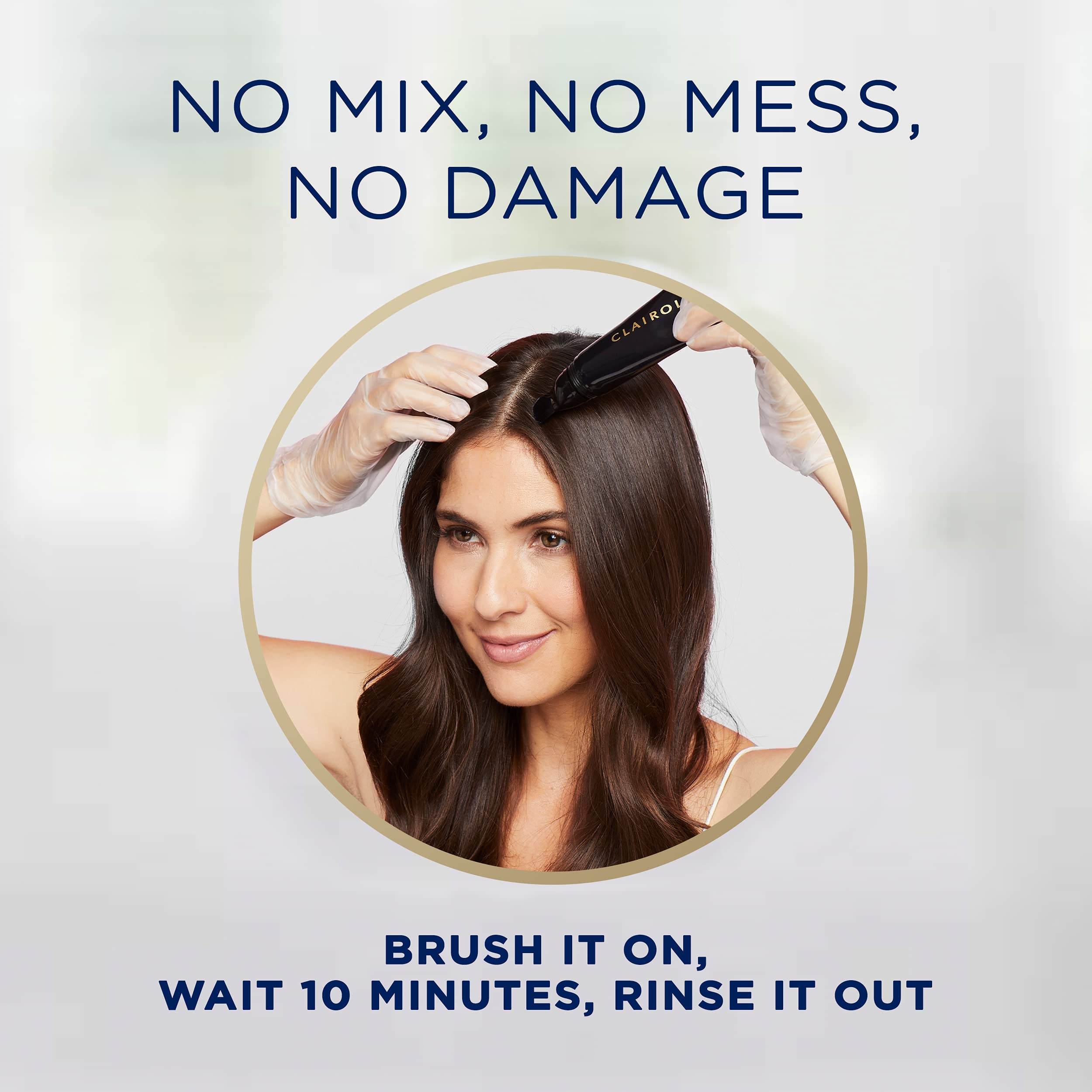 Clairol Root Touch-Up targets temples, roots, and hairline for natural blending.