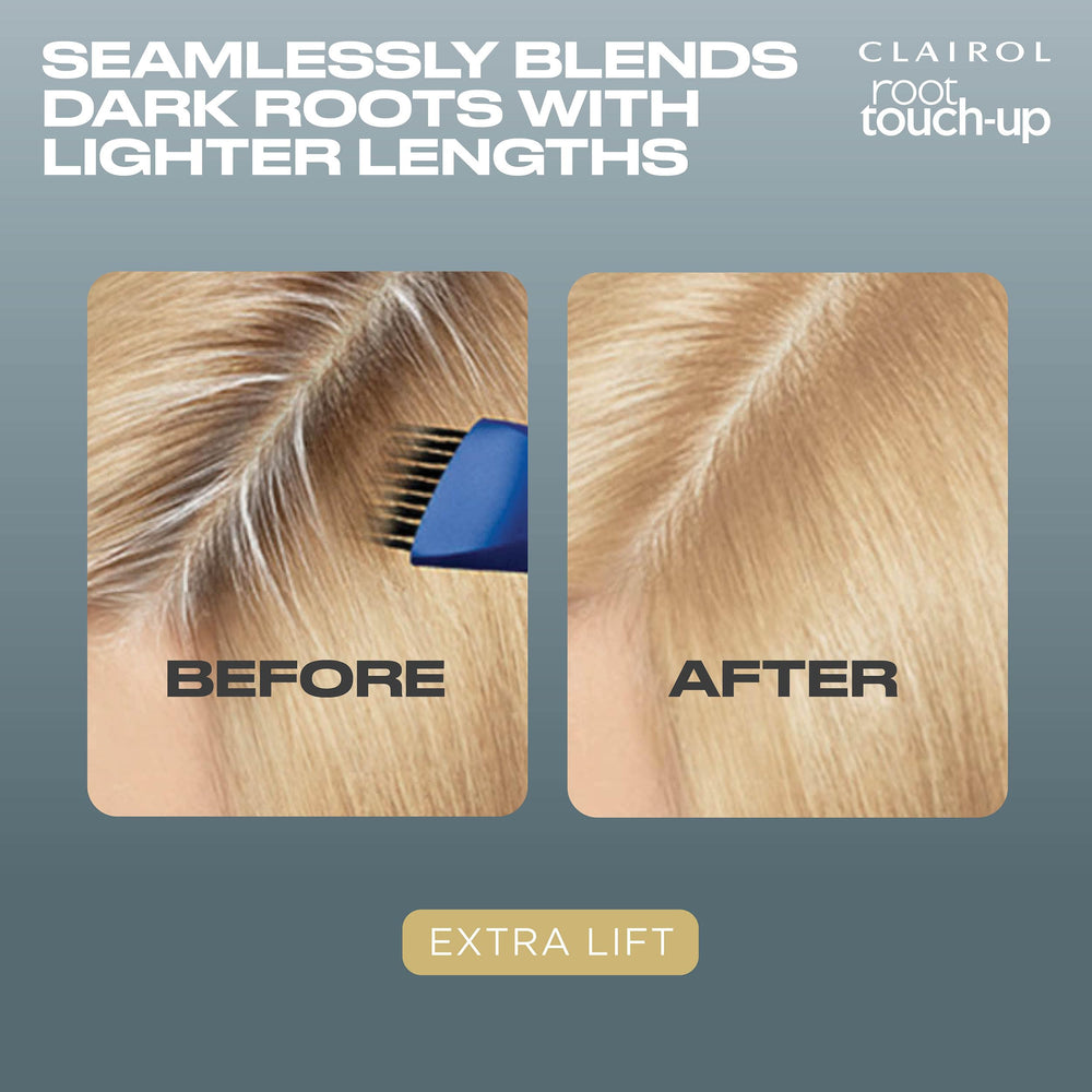 Clairol Root Touch-Up protective gloves included for clean application