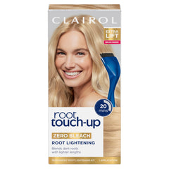 Clairol Root Touch-Up packaging showing kit components for quick at-home root lightening