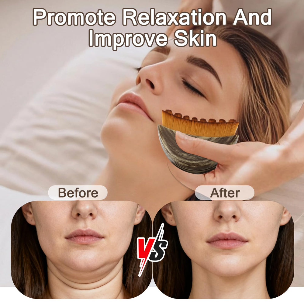 Clapery Lymphatic Contour Face Brush waterproof material easy to clean after use.