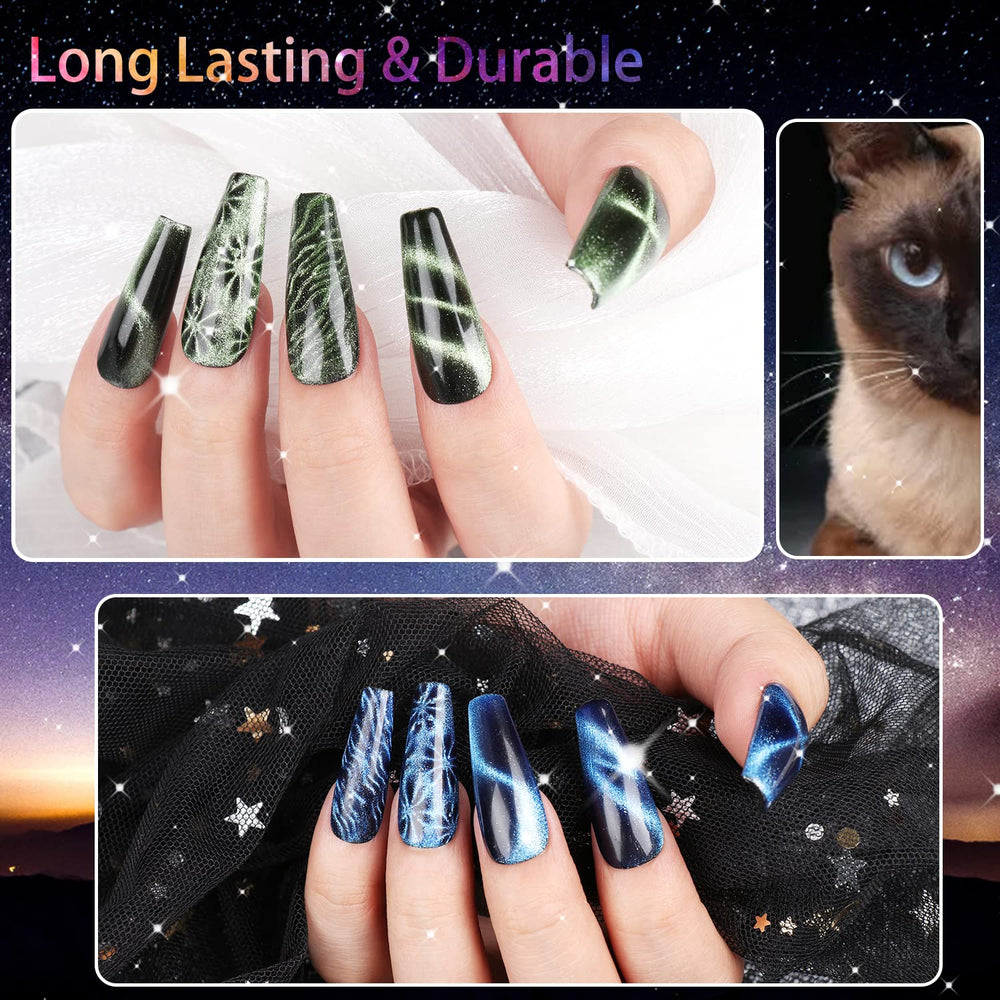 Clara Colors magnetic design unlocks classic cat eye lines at home.