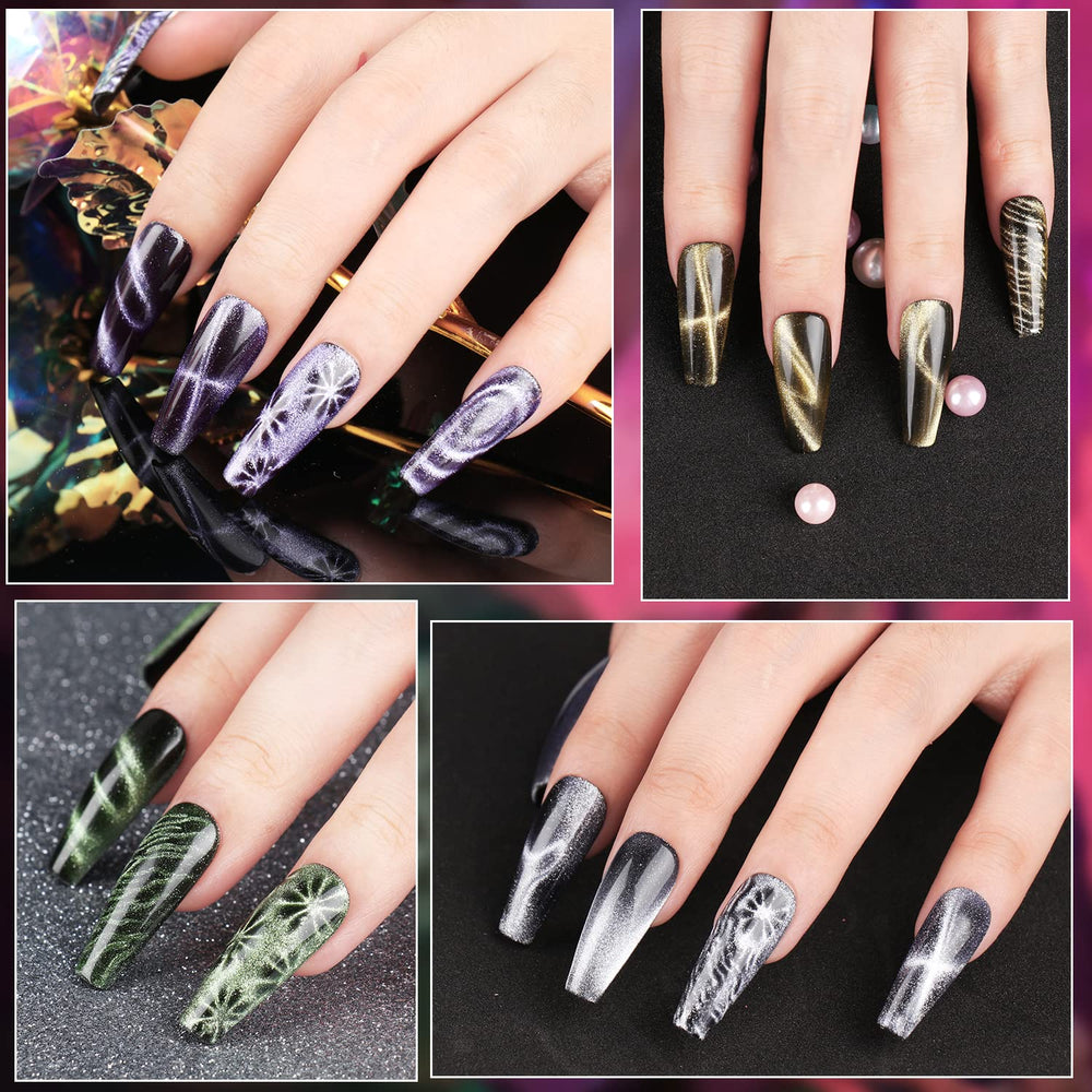Clara Colors two-magnet kit enables versatile DIY nail art.