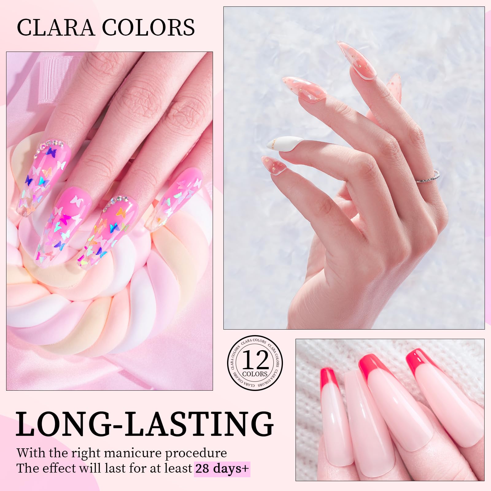 Clara Colors dual forms simplify nail extension creation for beginners.