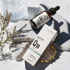 CLARA'S NEW YORK Q10 serum ingredients: CoQ10 and Vitamin E support skin nourishment.