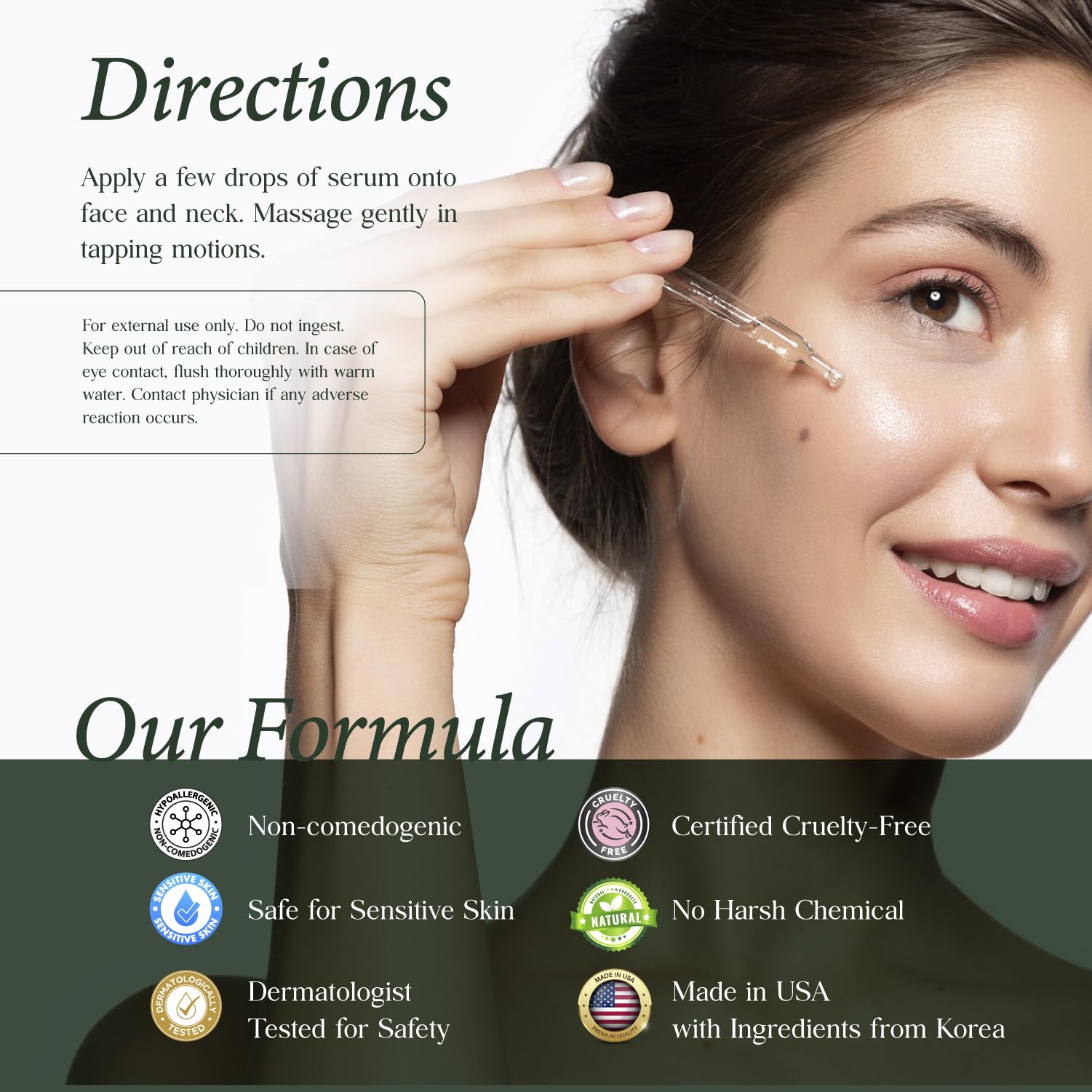 CLARA'S NEW YORK Q10 serum skin-nourishment supports hydrated, smooth complexion over time.