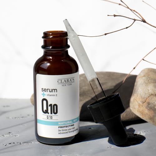 CLARA'S NEW YORK Q10 serum drops pour enables precise, mess-free dosing.