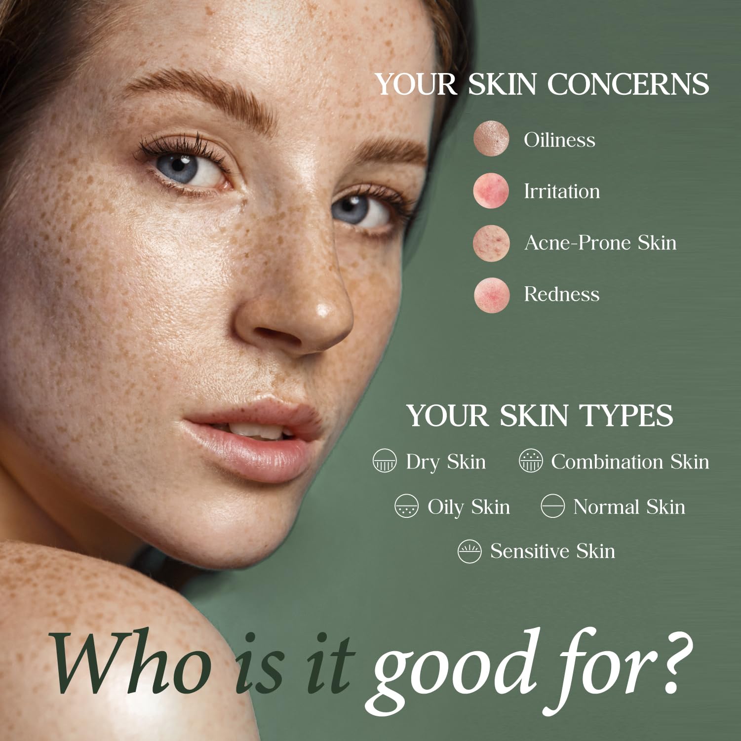 Soft, lightweight texture shown on skin for quick absorption
