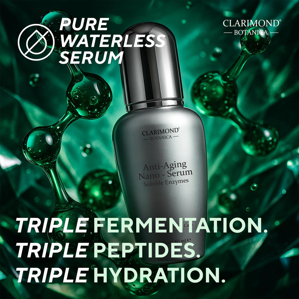 Clarimond Oralcare serum dropper on glass indicates fast absorption