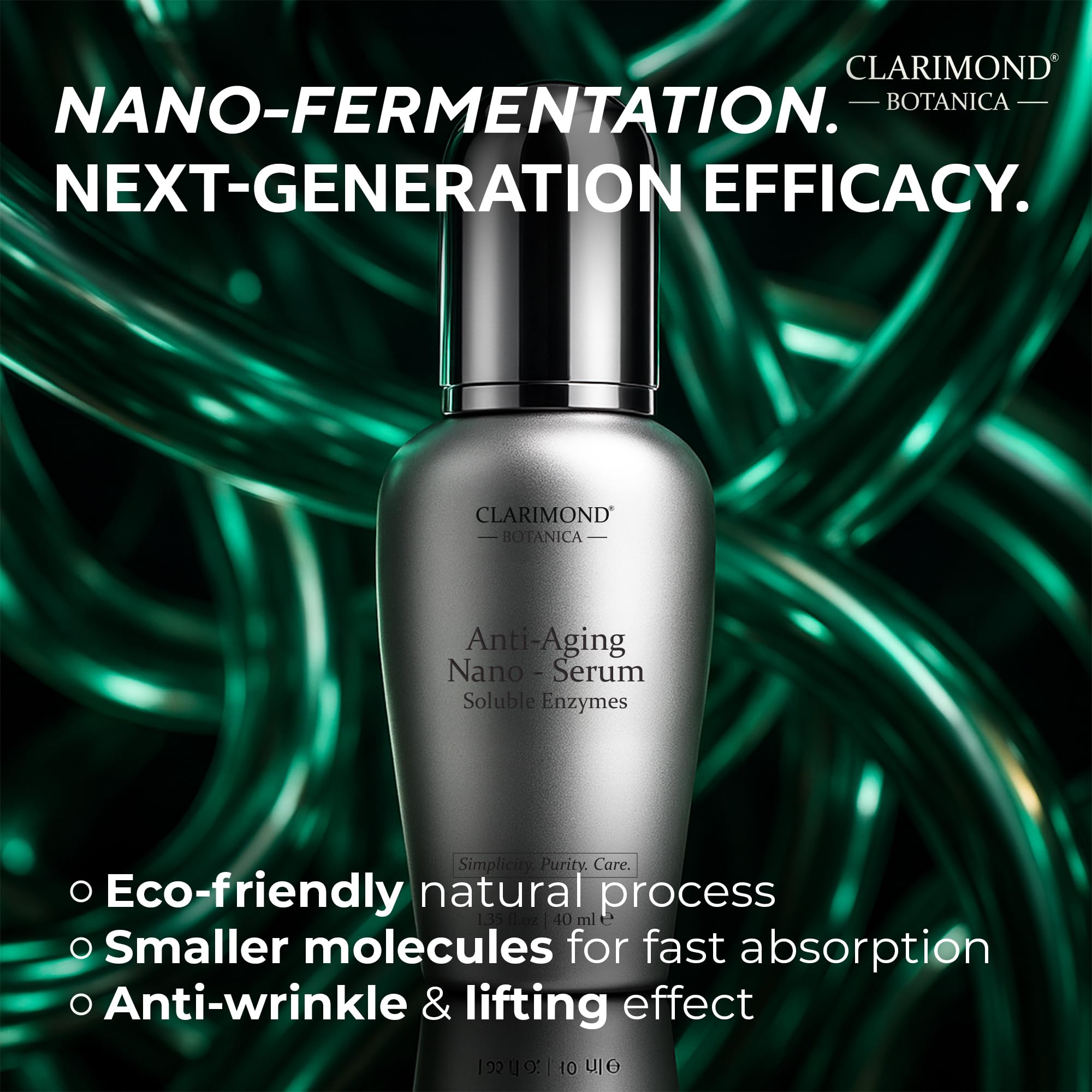 Clarimond Oralcare vitamin C and E serum texture swirl for hydration