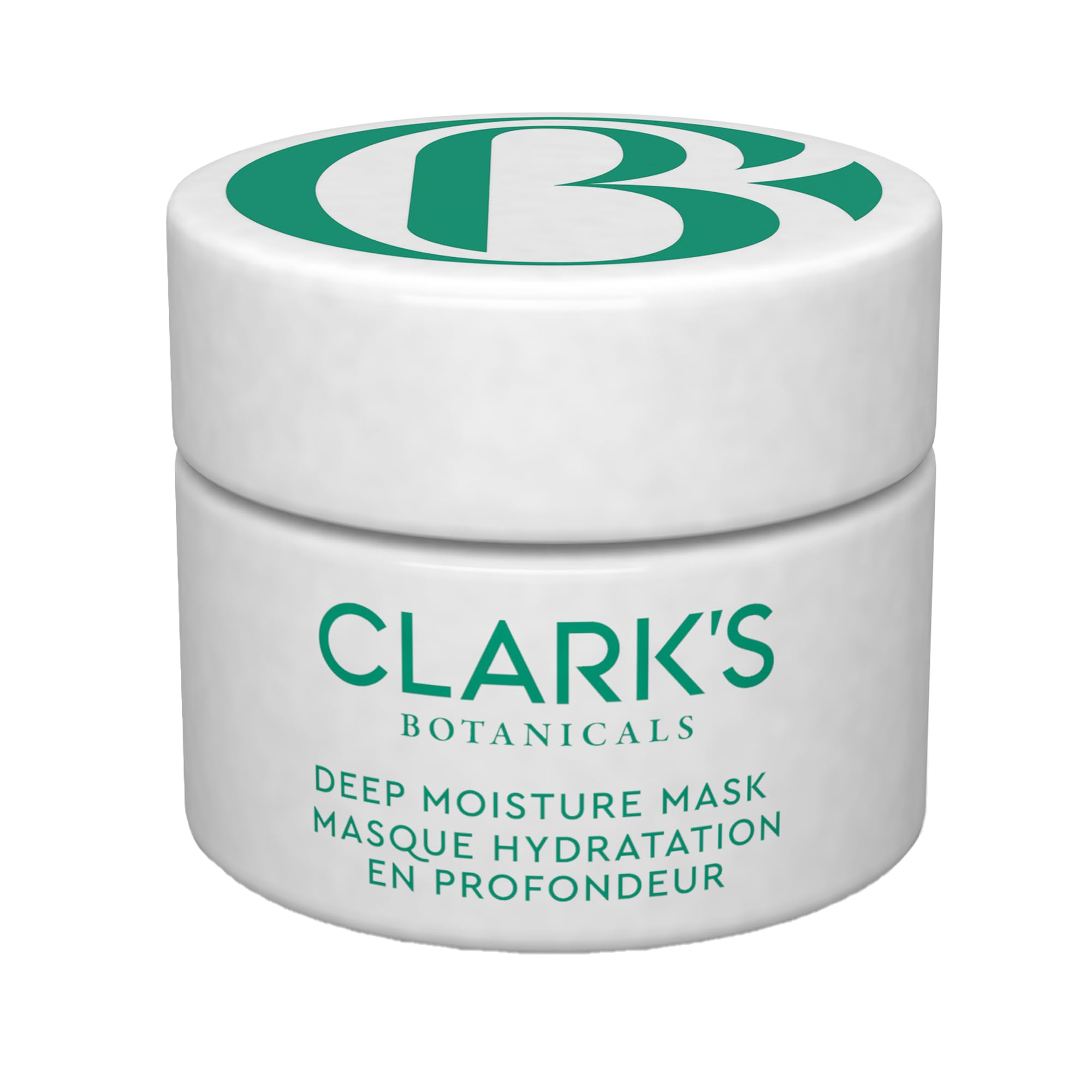 Clark's Botanicals Deep Moisture Mask packshot for all skin types, hydrating and soothing benefits.