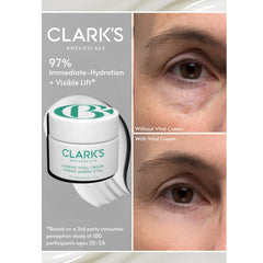 Clark's Botanicals Jasmine Vital Hydration jar-open shows creamy gel texture ideal for layering