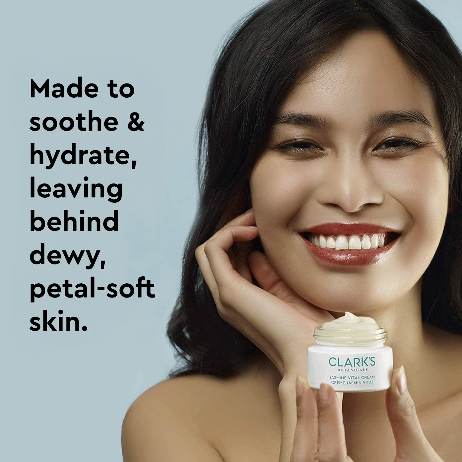 Clark's Botanicals Niacinamide presence suggests even tone and refined pores