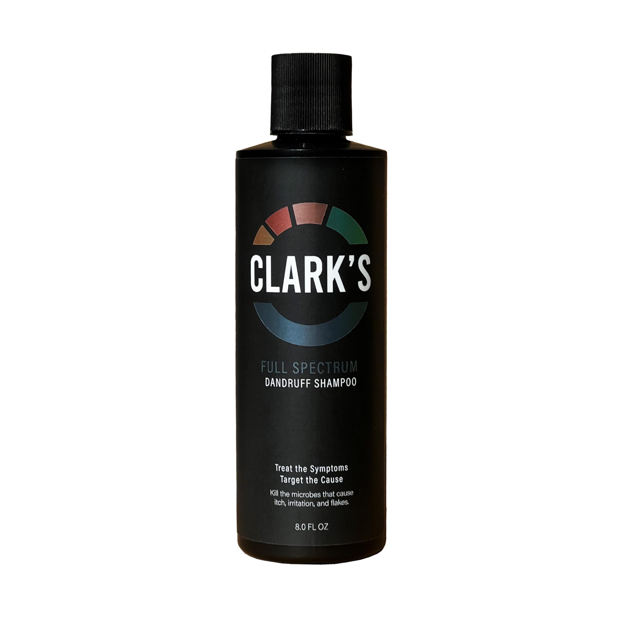 Clark's Full Spectrum Dandruff Shampoo bottle front for reliable scalp protection.