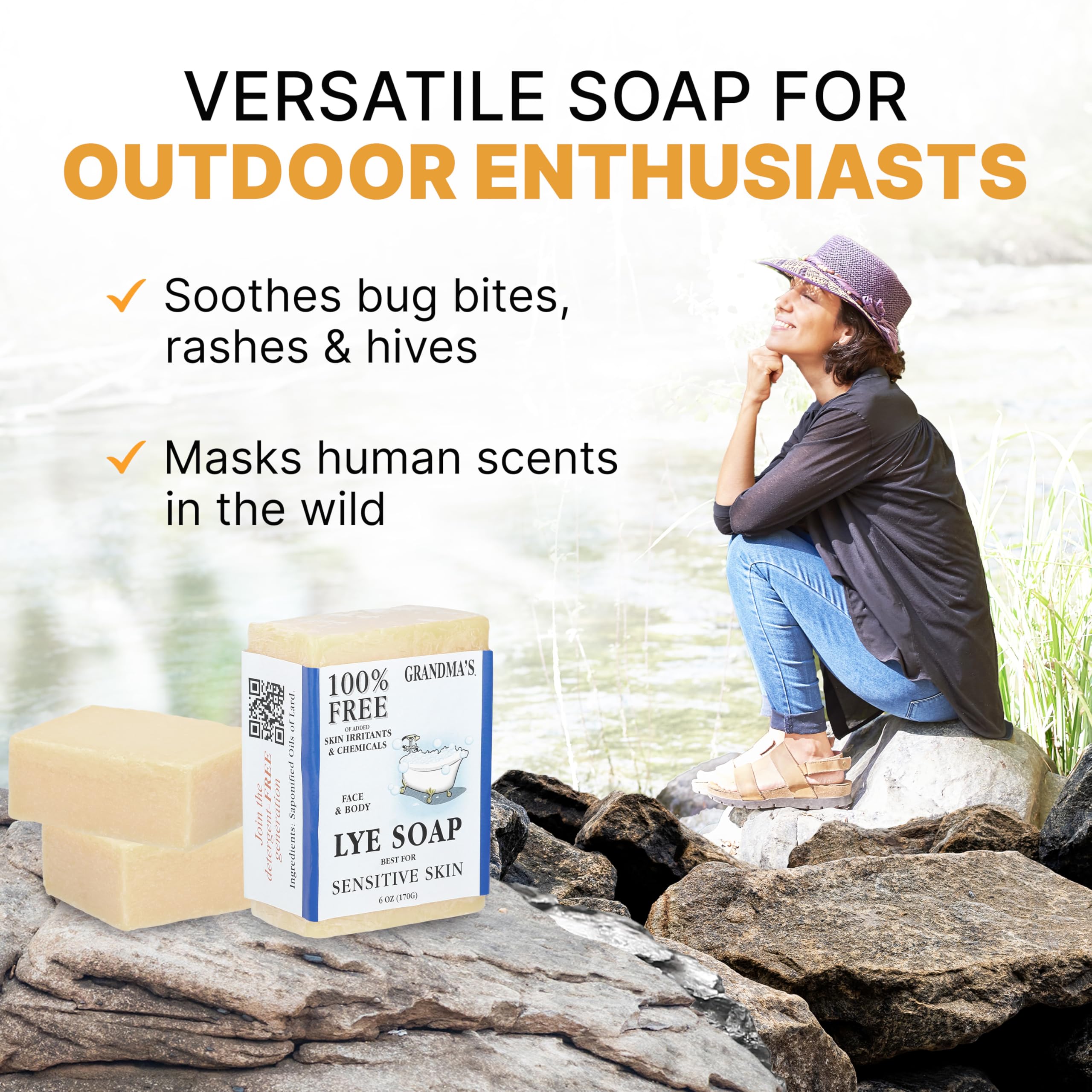 Air Freshener included in the bundle with Grandma’s Lye Soap Bar.