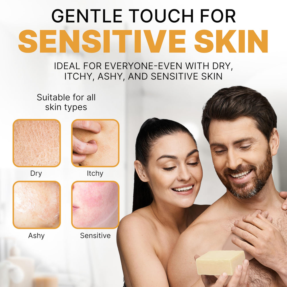 Close-up of the fragrance-free formula in CLASSYONE Grandma’s Pure Lye Soap Bar.