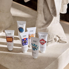 Close-up of Claus Porto Favorito Red Poppy Hand Cream showing smooth, nourished hands after use.