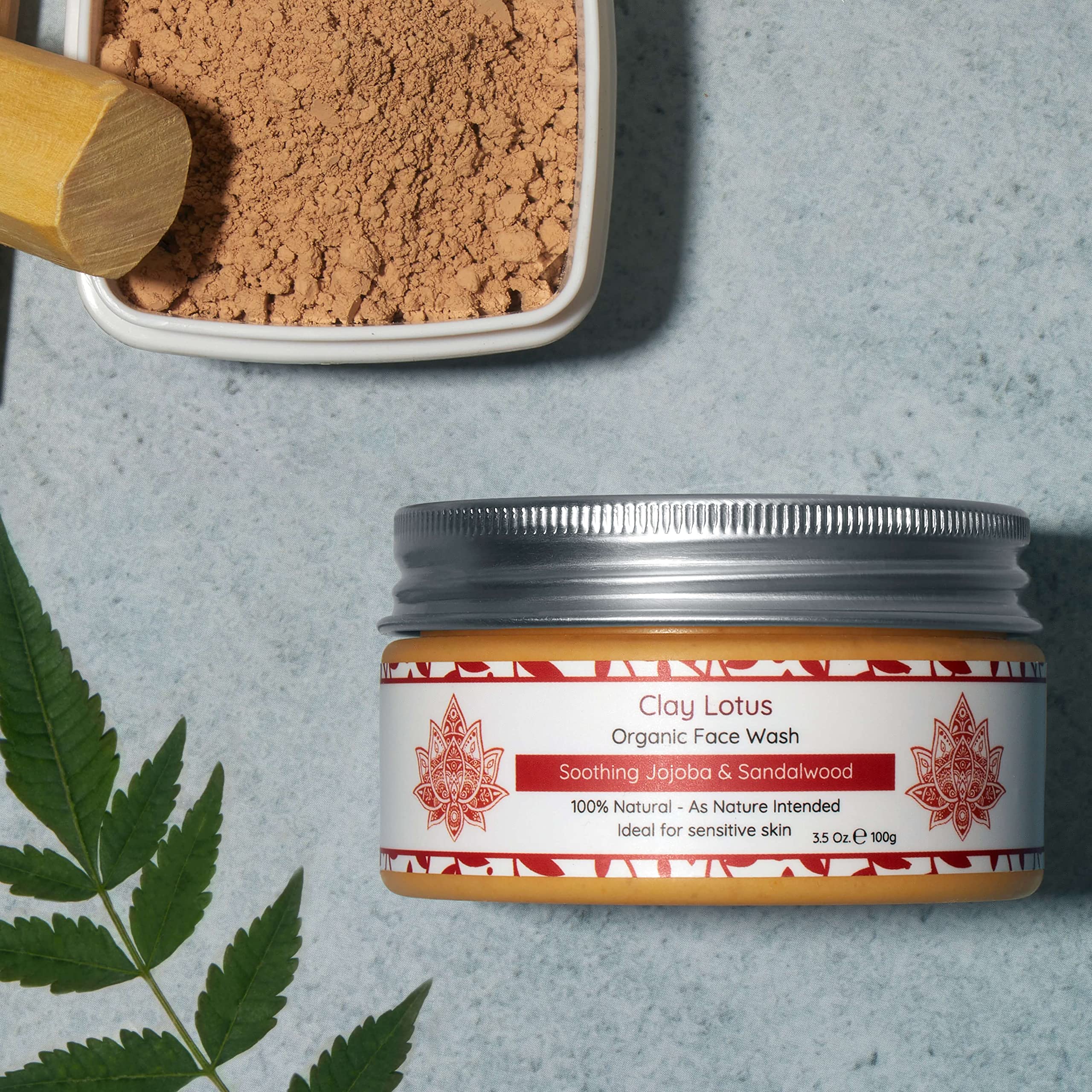 Clay Lotus Face Wash after-use skin appears hydrated and refreshed