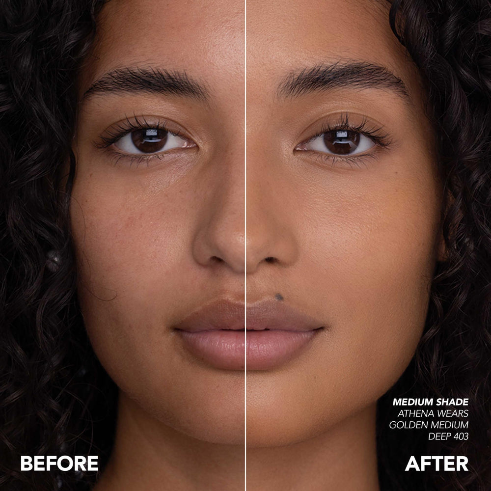 Warm fingers blend CLE CCC Cream for natural-looking coverage.
