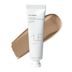 CLE CCC Cream bottle in warm shade offers natural, buildable coverage.