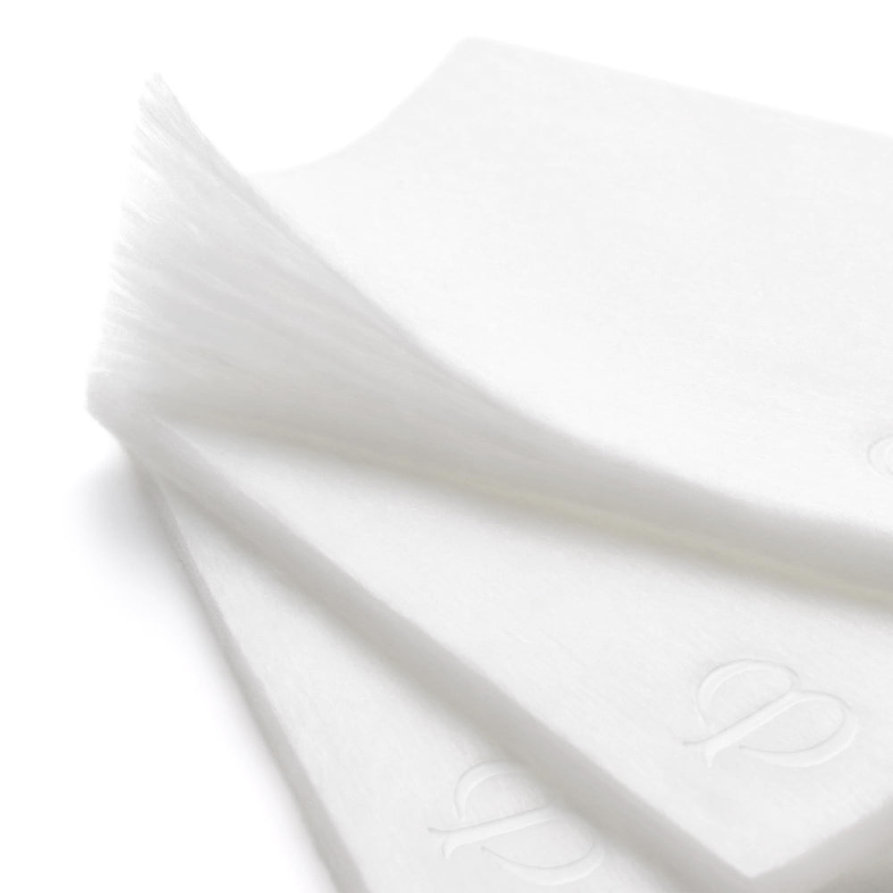 Smooth skin texture hint with Cotton II pads after regular use