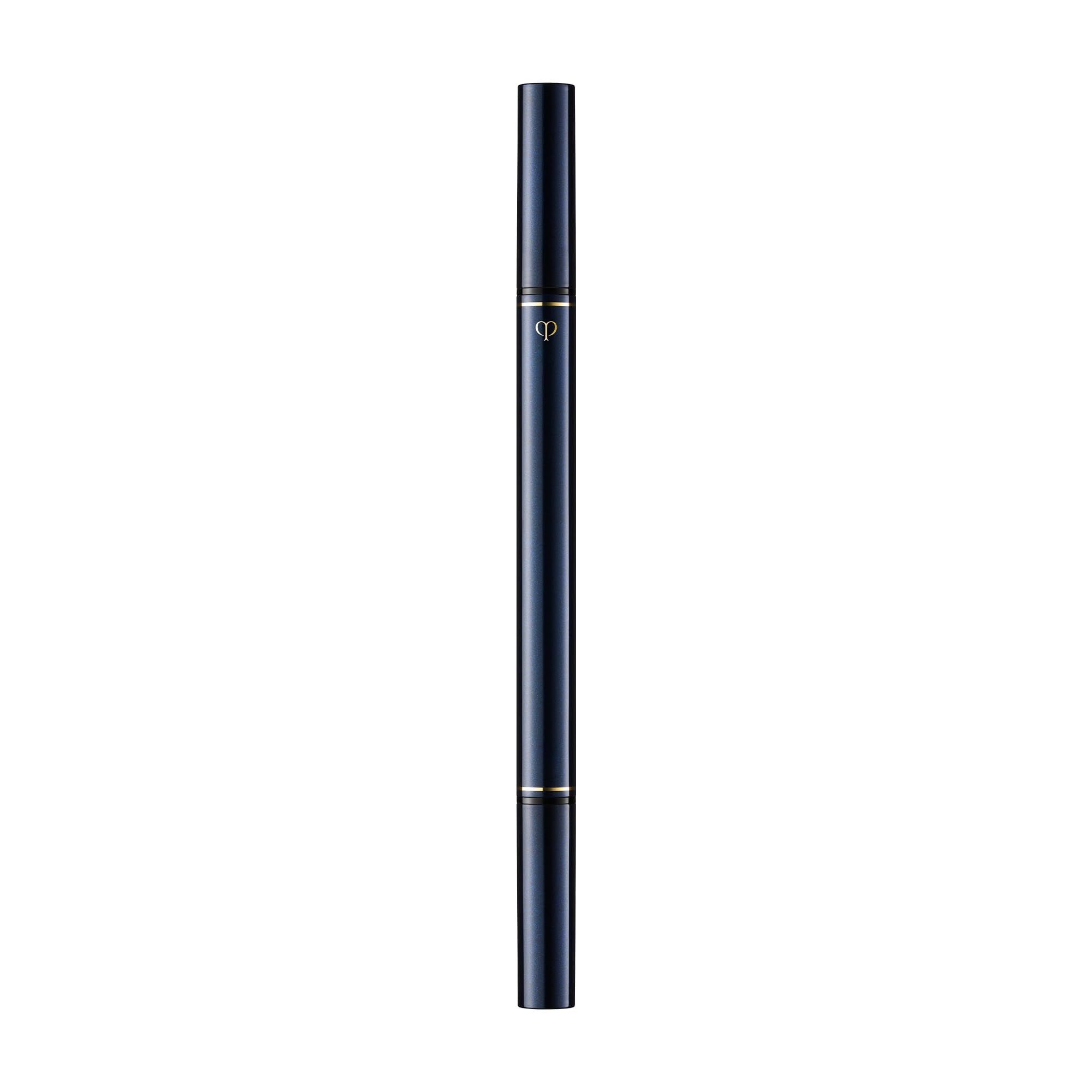 Cle de Peau Beaute Intensifying Liquid Eyeliner Black applicator tip demonstrating a thin precise line.