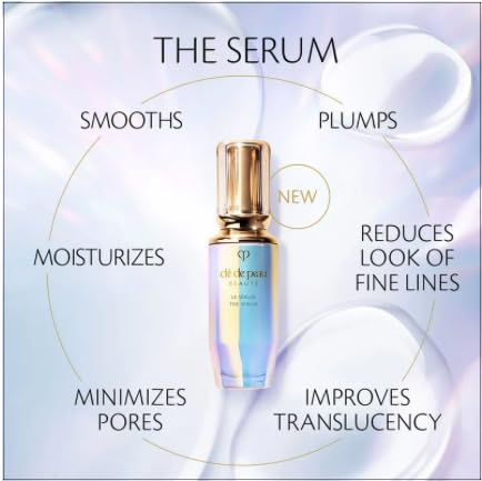 Clé de Peau Beauté The Serum during facial application showing even spread