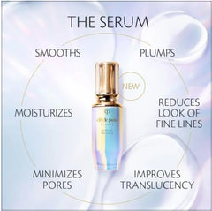 Clé de Peau Beauté The Serum during facial application showing even spread